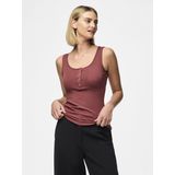 Pieces - Kitte - Tanktop - Effen - Katoenmix - Slim Fit