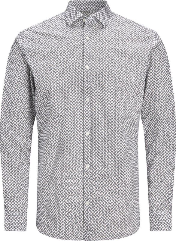JACK&JONES - PREMIUM JPRBLABLACKPOOL STRETCH SHIRT L/S - Heren Overhemd - Zwart - Katoen