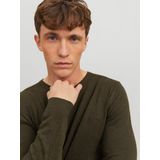 Jack & Jones Jjeemil gebreide herentrui met ronde hals, Olijfnacht