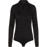 VERO MODA - Lady String Long Sleeve Body - Zwart - Katoen