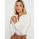 VERO MODA - Lady String Long Sleeve Body - Zwart - Katoen