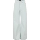 Design - Stretchbroek - Effen - Denim - High Waist - Wide Leg