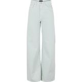 Design - Stretchbroek - Effen - Denim - High Waist - Wide Leg