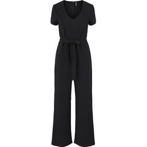 Pieces - PCHARRIES SS ANKEL JUMPSUIT - Dames Jumpsuit - Blauw - Katoen