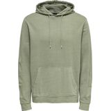 ONLY & SONS ONSDON REG SWEAT HOODIE - Heren Trui - Groen - Sweatmateriaal