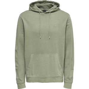 ONLY & SONS ONSDON REG SWEAT HOODIE - Heren Trui - Groen - Sweatmateriaal