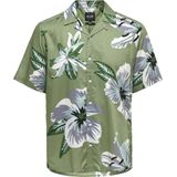 Onsdan - Overhemd - Korte Mouwen - Resort Kraag - Regular Fit