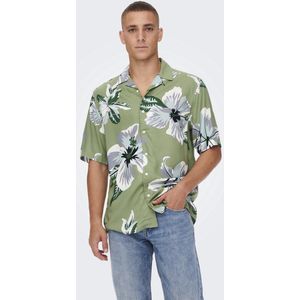 Onsdan - Overhemd - Korte Mouwen - Resort Kraag - Regular Fit