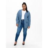 ONLY CARMAKOMA - Vest - Groen - Split Hals - Lange Mouwen - Regular Fit