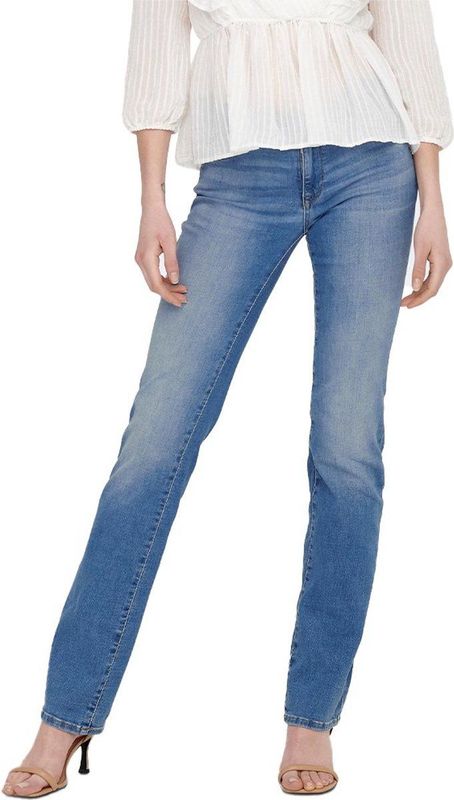 Only Jeans Onlalicia Reg Strt Dnm Dot568 Noos 15258103 Medium Blue Denim Dames