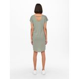 JDY - Korte Jurk - Zwart - Jersey - V-Hals - Korte Mouwen - Regular Fit