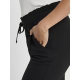 JDY - Wide Leg Fit Broeken - Zwart - Koordsluiting - Elastiek in Taille
