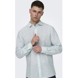 Superdry - Overhemd - Groen - 100% Linnen