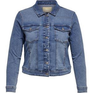 ONLY CARMAKOMA - Denim Jas - Light Was - Lange Mouwen - Knoopsluiting