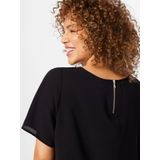 ONLY CARMAKOMA - Casual Jurk - Zwart - Katoen - Boothals