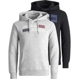 Jack&jones - Jjecorp Logo Sweat Hood 2pk Mp Noos - Heren - Sweaters