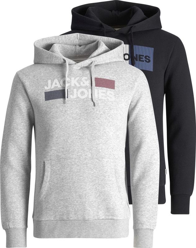 Jack&jones - Jjecorp Logo Sweat Hood 2pk Mp Noos - Heren - Sweaters