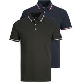 Jack & Jones Poloshirt "JJEPAULOS POLO SS 2PK MP NOOS", (Packung, 2 tlg., 2er-Pack)