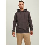 JACK&JONES JJEBASIC SWEAT HOOD NOOS Heren Trui - Zwart - Katoen