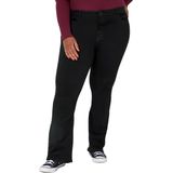 Noisy May Dames Jeans Broeken NMSALLIE HW FLARE CURVE flared Fit Zwart Volwassenen