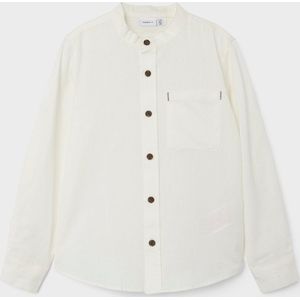 Name It - NkmFish - Overhemd - Wit - Katoen