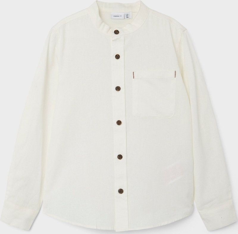 Name It - NkmFish - Overhemd - Wit - Katoen