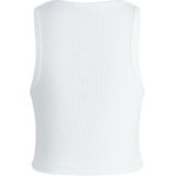 Haltertop - Effen - Jersey - Mouwloos - Slanke Pasvorm