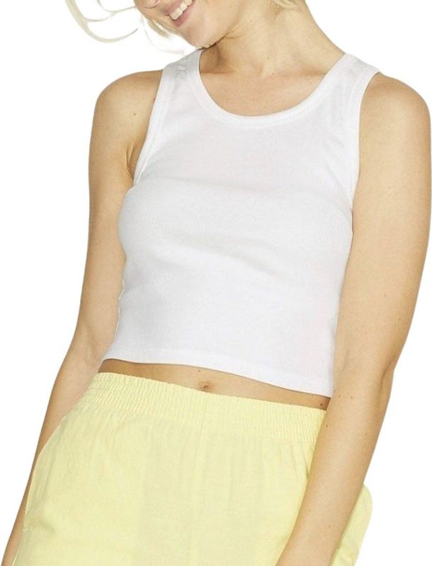 Haltertop - Effen - Jersey - Mouwloos - Slanke Pasvorm