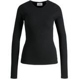 Jack Jones Freya Rib Jjxx T-shirt Met Lange Mouwen Zwart S Vrouw