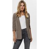 Only - Elly - Damesblazer - Effen - Regular Fit - Sjaalkraag - 3/4-mouw