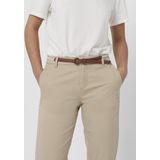 Chino Broek - Humus - Enkel-Lange Vorm - Slim Fit - Normale Taillehoogte