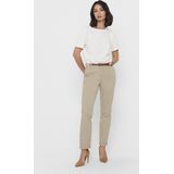 Chino Broek - Humus - Enkel-Lange Vorm - Slim Fit - Normale Taillehoogte