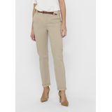 Chino Broek - Humus - Enkel-Lange Vorm - Slim Fit - Normale Taillehoogte