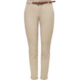 Chino Broek - Humus - Enkel-Lange Vorm - Slim Fit - Normale Taillehoogte