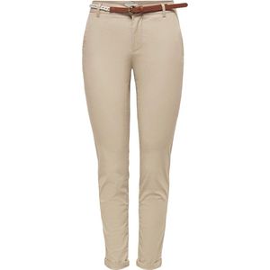 Chino Broek - Humus - Enkel-Lange Vorm - Slim Fit - Normale Taillehoogte