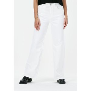 SELECTED FEMME - Wijde Fit Jeans - Wit - Hoge Taille