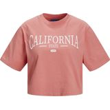 JJXX - JXBROOK - T-Shirt - Tea Rose - Met Helder Witte Print Cali 3