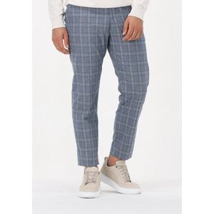 SELECTED HOMME - Slhslim-timelogan - Herenbroek - Lichtblauw - Ruitpatroon