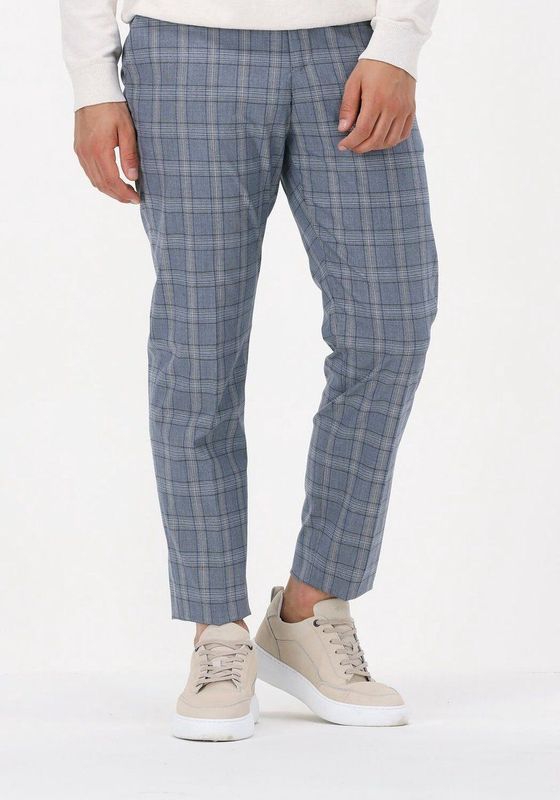 Selected Homme Slhlim-timelogan Blu Snd Chk Trs Broeken - Lichtblauw