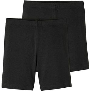 NAME IT Meisjes Shorts - Zwart - 2-Pack