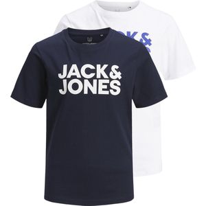 Jack Jones Junior Jjecorp Logo Tee Ss Crew Ne 2pk Noos Jnr Heren t-Shirt6