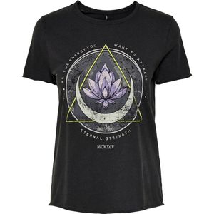 Only - Onllucy - T-shirt - Wit - Katoen