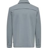 Overhemd - Gebreide Jersey - Lange Mouwen - Regular Fit - Lichtblauw