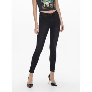 ONLY Ankle-Jeans ONLBLUSH MID SK ANK RW REA1099 NOOS mit fransigen Säumen, Stretch-Material für optimalen Tragekomfort und Bewegungsfreiheit