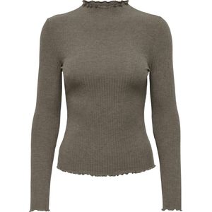 Onlemma - Top - Hoge Hals - Lange Mouwen - Ruches - Comfort Fit