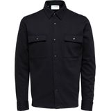 Selected Homme - SLHJACKIE SWEAT - Overhemd - Schwarz - Biologisch Katoen