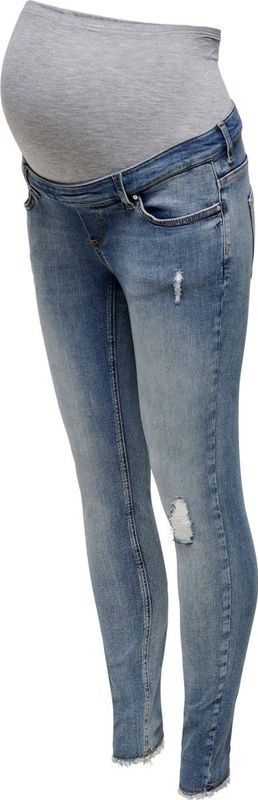 Zwangerschapsjeans - Skinny Fit - Light Was - Mid Waist - Muntzakje