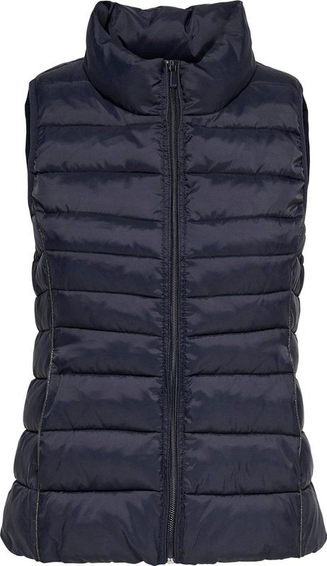 Only - Onlnewclaire - Gilet - Zwart - Nylon - Gewatteerd