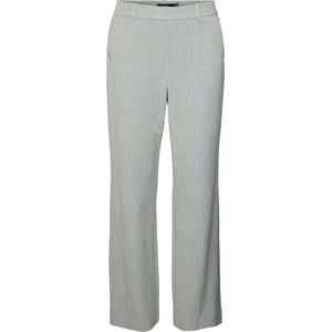 Vero Moda Broek Vmmaya Mw Straight Solid Pant Noos 10267718 Light Grey Melange Dames Maat - W26 X L32