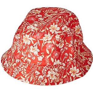 PIECES Dames PCSVELLA Bucket Hoed Poppy Red/Detail:Flower, One Size